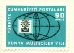 TURKEY  -  1960  Refugee Year  90k  Mounted/Hinged Mint - Unused Stamps