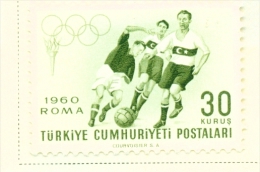 TURKEY  -  1960  Olympic Games  30k  Mounted/Hinged Mint - Unused Stamps