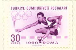 TURKEY  -  1960  Olympic Games  30k  Mounted/Hinged Mint - Unused Stamps