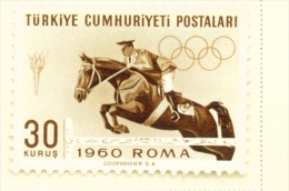 TURKEY  -  1960  Olympic Games  30k  Mounted/Hinged Mint - Unused Stamps