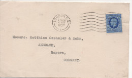 Nr. 3675, Brief, England 1937, London Nach Ansbach In Bayern - Covers & Documents