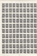 Urss 1954-57 - Yt  1910A Used  Foglio Completo Di 100 Val.  Ordinaria Tipi Del 1938-48 Formato Modificato - Full Sheets