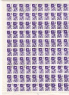 Urss 1960-59 - Yt  3161 Used   Foglio Completo Di 100 Val. - Ordinaria (Lunik E Spoutnik) - Feuilles Complètes