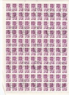 Urss 1960-59 - Yt  3162 Used   Foglio Completo Di 100 Val. - Ordinaria (Ouvriere, Ouvriere E Lenin) - Full Sheets