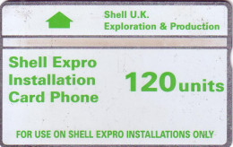 GB UK PLATEFORME PETROLIERE SHELL EXPRO WHITE  120U UT N° 443B.... - Oil