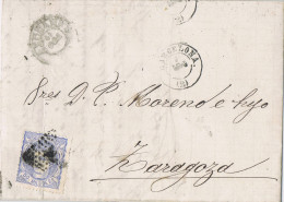 11646. Carta Entera  BARCELONA 1871. Rombo Puntos. Alegoria - Lettres & Documents