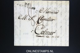 Belgium:  Letter Verviers To Colmar France, 1809 , 96 VERVIERS - 1794-1814 (Période Française)