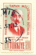 TURKEY  -  1956  Ersoy  20k  Used As Scan - Used Stamps