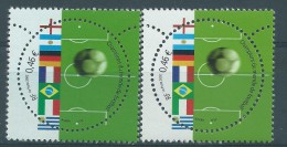 [05] Variété : N° 3483 Coupe Du Monde De Football Vert-jaune Au Lieu De Vert +  Normal  ** - Ungebraucht