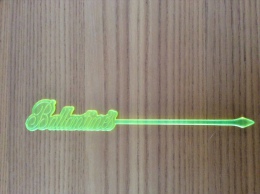 Touilleur "Ballantines" (jaune) - Swizzle Sticks