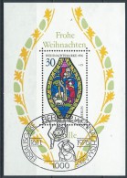 1976 GERMANIA BERLINO USATO FOGLIETTO NATALE ANNULLO FDC - G6-3 - 1er Día – FDC (hojas)