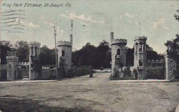 Krug Park Entrance Saint Joseph Missouri 1915 - St Joseph