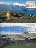 PA1234 Greenland 2000 Whale Hunting 4v Maximum Card MNH - Storia Postale