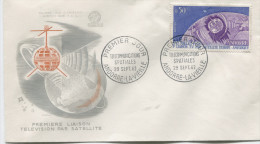 ANDORRE (Yvert N° 165) TELECOMMUNICATIONS Enveloppe1er Jour / FDC / 1962 - Brieven En Documenten