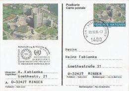 UN Wien - Ganzsache Postkarte Sonderstempel / Postcard Special Cancellation (D792) - Briefe U. Dokumente