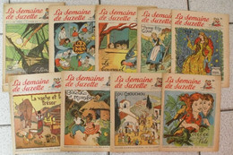 9 Revues La Semaine De Suzette De 1951 Et 1952. Manon Lessel Bécassine Félix Le Chat Pécoud Calvo Coquin. A Redécouvrir - La Semaine De Suzette