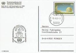 UN Wien - Ganzsache Postkarte Sonderstempel / Postcard Special Cancellation (D797) - Cartas & Documentos