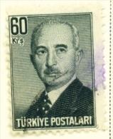 TURKEY  -  1948  President Inonu  60k  Used As Scan - Oblitérés