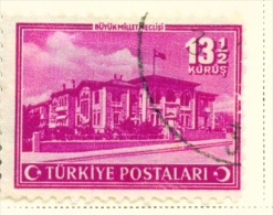 TURKEY  -  1943  Pictorial Definitive  131/2k  Used As Scan - Gebraucht