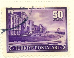 TURKEY  -  1943  Pictorial Definitive  50k  Used As Scan - Gebraucht