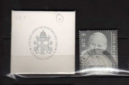 Vaticano ° - 2003 -  25° Anniversario Di Pontificato Di Giovanni Paolo II.  Timbrato 1° Giorno - Used Stamps