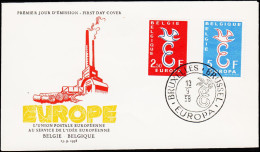 1958. EUROPA FDC 13.9.58.  (Michel: 1117-1118) - JF125126 - Zonder Classificatie