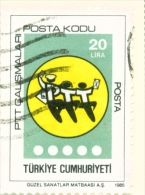 TURKEY  -  1985  Post Codes  20l  Used As Scan - Used Stamps