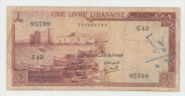 Lebanon 1 Livre 1964 AVF Pick 55 - Liban