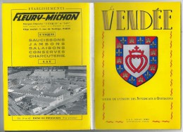 VENDEE Guide De Lunion Des Syndicats D'Initiative 1958. - Pays De Loire