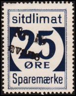 1939. Sparemærke Sitdlimat. 25 ØRE Nr. 16 Avane.  (Michel: ) - JF127720 - Colis Postaux