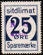 1939. Sparemærke Sitdlimat. 25 ØRE Nr. 19 Avane.  (Michel: ) - JF127756 - Colis Postaux