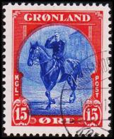 1945. New York Issue. 15 Øre Blue/red Chr. X On Horseback. (Michel: 12) - JF127892 - Ungebraucht