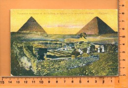 PYRAMIDES: Cheops Et Cheffren, Le Sphynx Et Le Temple De Cheffren - Pyramides