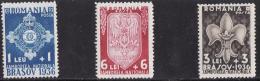 C861 - Roumanie 1936 - Yv.no.505-7 Neufs** - Ongebruikt