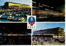 CP - ORLY - AEROPORT DE PARIS ORLY - MULTIVUES - L'AEROGARE ET LE PARKING - L'ENTREE DE L'AEROGARE - L'AEROGARE VU DE NU - Flugwesen