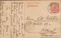 German States / Bayern - Postcard Circulated 1910 - P 84 /01(10) 10 Pfennig - Sonstige & Ohne Zuordnung