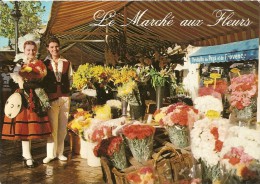 06. CPM. Alpes Maritimes, Nice. Cours Soleya, Le Marché Aux Fleurs (costumes) - Markets, Festivals