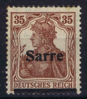 Saar, Mi Nr 11, Surcharge Very Displaced, Deutsches Reich Not Covered, Not Mentioned In Michel, 2x Signed/signé/signiert - Neufs