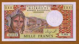 1000 Francs "DJIBOUTI"  1988 Pick 37  UNC Ble 7 - Djibouti