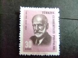 TURQUIE - TURQUIA -1965-66 CÉLÉBRITÉS NATIONALES " KAMIL AKDIK " - YVERT & TELLIER Nº 1761 *MH - Unused Stamps