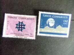 TURQUIE - TURQUIA -1967 - EXPO - YVERT & TELLIER -CONGRÉS Nº 1843 - 1844 * MH - Unused Stamps