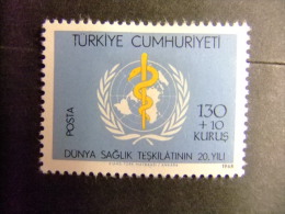 TURQUIE - TURQUIA -1968 - 20º ANNIVERSAIRE DE L'ORGANISATION DE LA SANTÉ - YVERT & TELLIER  Nº 1867 - Unused Stamps