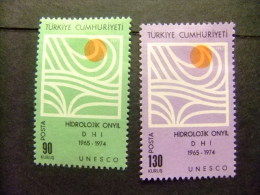 TURQUIE - TURQUIA -1968 - DÉCENNIE HYDROLOGIQUE INTERNATIONALE - YVERT & TELLIER  Nº 1849 / 1850 * MH - Unused Stamps