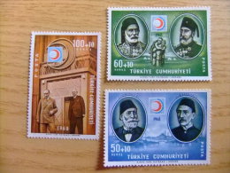 TURQUIE - TURQUIA - 1968 - SURTAXE AU PROFIT DU CROISSANT-ROUGE - YVERT & TELLIER  Nº 1870/1972 * MH - Unused Stamps