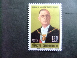 TURQUIE - TURQUIA - 1968 -  GÉNÉRAL DE GAULLE - YVERT & TELLIER  Nº 1880 * MH - Unused Stamps