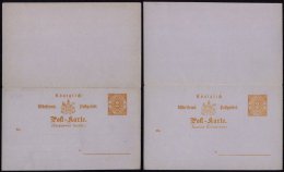 Germany Wurttemberg - Postal History Rare Old Postcard + Reply UNUSED DB.275 - Sonstige & Ohne Zuordnung