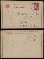 Germany Bavaria 1897 Postal History Rare Letter-Card Postal Stationery Munich DB.278 - Sonstige & Ohne Zuordnung