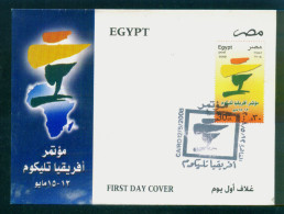 EGYPT / 2008 / African Telecom Congress / FDC - Brieven En Documenten