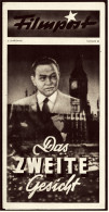 "Filmpost"  "Das Zweite Gesicht" -  Mit Edward G. Robinson  -  Filmprogramm Nr. 37 Von Ca. 1947 - Sonstige & Ohne Zuordnung