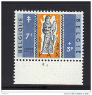 BELGIQUE COB 1120 **, AVEC NUMERO DE PLANCHE 4 .  (3T266) - ....-1960